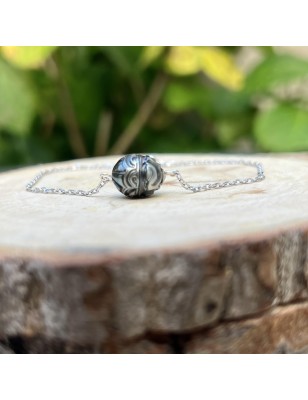 signification perle gravée bracelet argent perle de culture de Tahiti prix