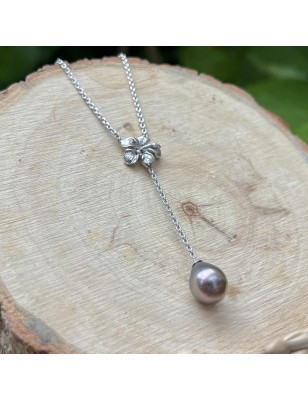 Collar con perla cultivada