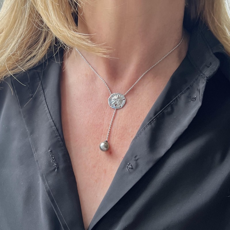 Moemoea - Necklace Flower Tahitian Pearl