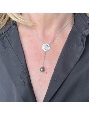 tiare tahiti with a Tahitian pearl in necklace price - tahitian jewel