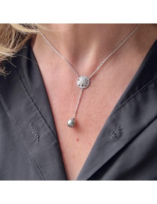 tiare tahiti with a Tahitian pearl in necklace price - tahitian jewel