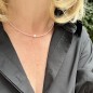 Collier Quartz Rose et Perle d'Eau Douce