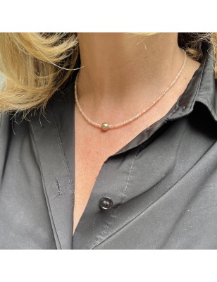 Collana con perla di Tahiti