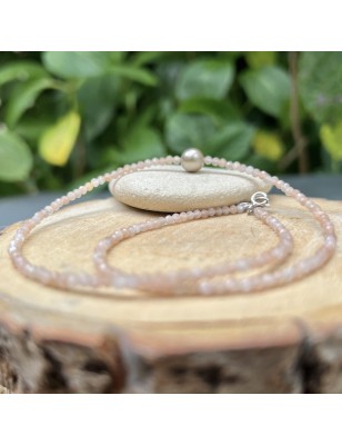 pouvoir de la pierre de soleil en collier et perle de Tahiti en collier sunstone prix
