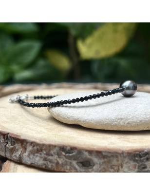 price tahitian pearl oyster bracelet with spinels