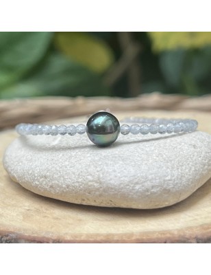 Te Hana - Peacock Tahitian Pearl - Labradorite
