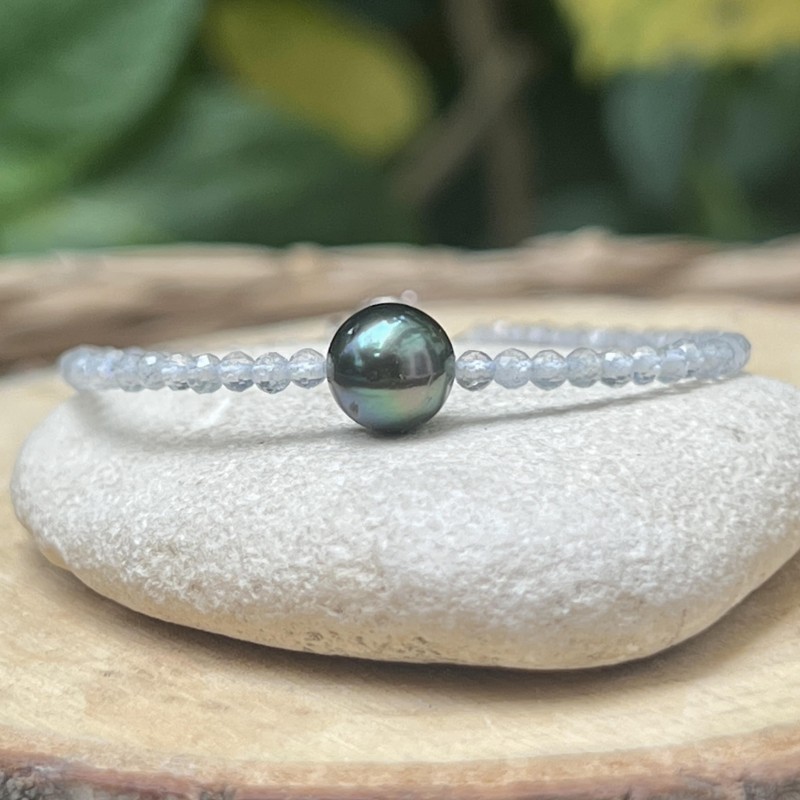 Te Hana - Perle de Tahiti Peacock - Labradorites