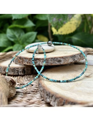 Vāhina - Collier Perle de Tahiti - Turquoises