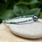 Mana Moana - Bracciale di perle di Tahiti - Turchese