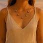 Isae - Collier de Cinq Perles de Tahiti 9/10mm