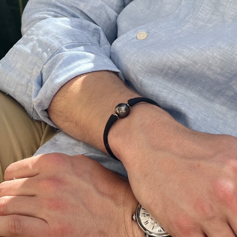 grosse perle de culture de Tahiti bracelet homme sport prix perles tahitiennes