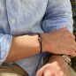 14.04毫米大溪地茄紫色珍珠男士手链 14.04毫米大溪地茄紫色珍珠男士手链