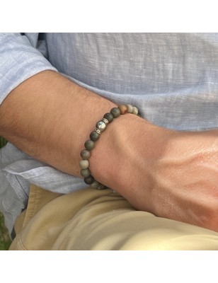 tahitian cultured pearl men bracelet price - jasper stone price - tahitian jewerly for men - tahiti jewerly