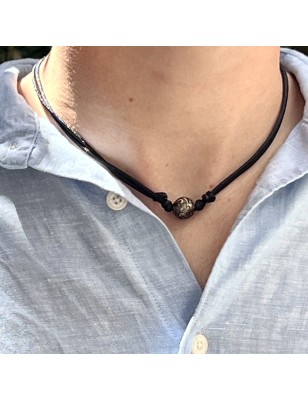 Tahiti pearl men's choker tahitian cultured pearl price - perla Tahiti
