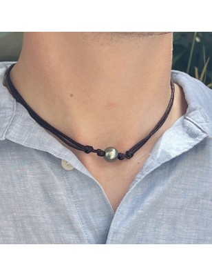 grosse perle de Tahiti lagon homme collier en perles de culture de Tahiti prix perles tahitiennes