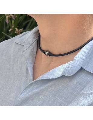 acheter collier ras de cou perle de Tahiti homme prix