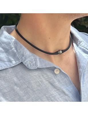 acheter collier ras de cou perle de Tahiti homme prix