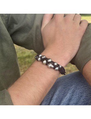 perles noires  de Tahiti bracelet homme perles de culture de Tahiti prix perles tahitiennes