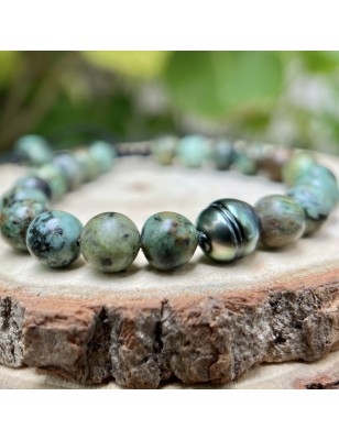 pearl masculin bracelet in turquoise with tahitian pearl price cultured pearls