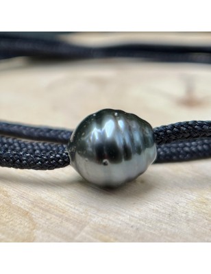 pearl masculin necklace in choker with tahitian pearl price