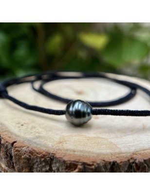 Collier homme perle en ras de cou avec une perle de Tahiti prix