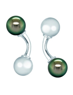 cufflinks - tahitian pearls - tahitian jewerly for men - tahiti jewerly