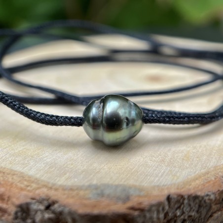 Collier homme perle en ras de cou avec une perle de Tahiti prix