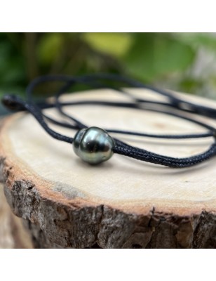 Collier homme perle en ras de cou avec une perle de Tahiti prix