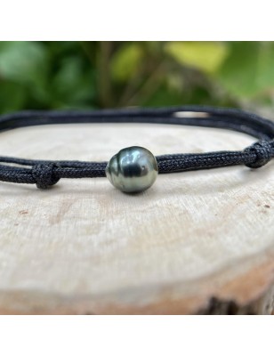 pearl masculine necklace in choker with tahitian pearl price