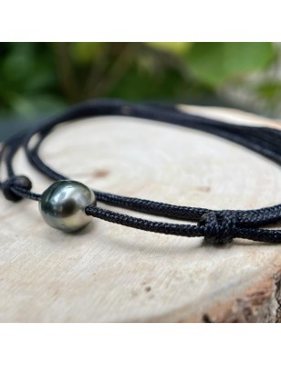 Collier homme perle en ras de cou avec une perle de Tahiti prix