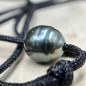 Reva Necklace - Blue Grey Tahitian Pearl - 10.60mm