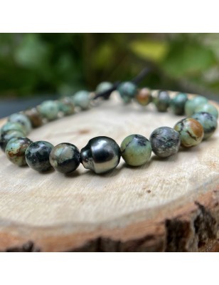 quel bijou offrir à un homme ? perle bracelet homme perle de Tahiti prix perle de tahiti bracelet perles tahitiennes