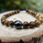 Teanui - Perle Noire de Tahiti - Bracelet Homme