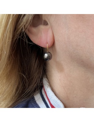 black tahitian pearl earring price - tahitian earrings in gold for women
