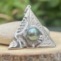 Tahitian Pearl Marquesan Sterling Silver Pendant
