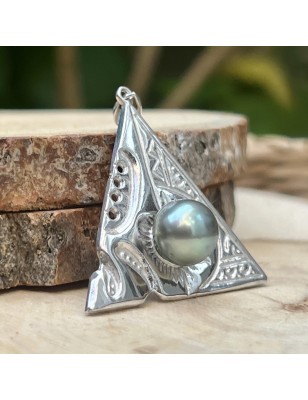 tahitian jewell for men with a cultured pearl from Tahiti price - pearl oyster