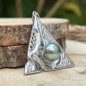 Tahitian Pearl Marquesan Sterling Silver Pendant