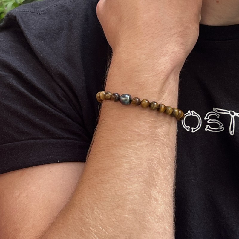 tahitian pearl masculine bracelet price - tahitian jewel for men cultured pearls