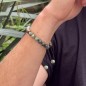 Turquoises and Tahitian Pearl Bracelet - 9.85mm Turquoises and Tahitian Pearl Bracelet - 9.85mm