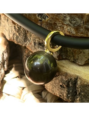 grosse perle de Tahiti aubergine collier homme or perle Tahiti prix