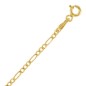 2 mm Figaro Triple Chain – 9K Yellow Gold