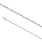 Rhodium Silver Men's Neck Chain - Curb - 1.75mm