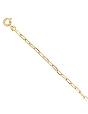 メンズネックチェーン - カーブチェーン - 2.70mm - ゴールドメッキ