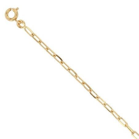 Men’s Elongated Cable Chain – Gold-Plated﻿ - 2.70mm