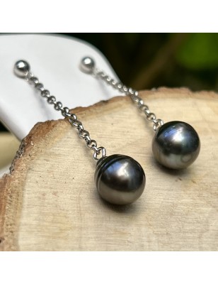 two tahiti pearls on earrings for women price