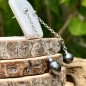 Due perle di Tahiti in orecchini pendenti