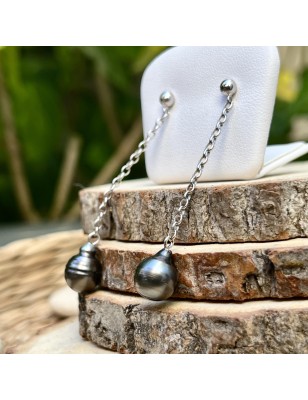 two tahiti pearls on earrings for women price