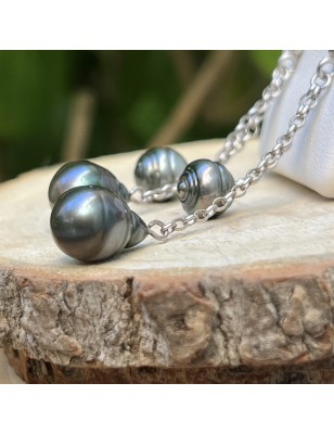 four ringed tahiti pearls on earrings for women price
