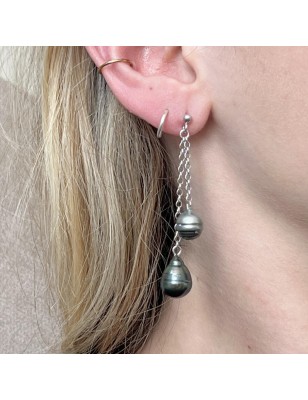 quatre perles Tahiti boucle oreille femme prix