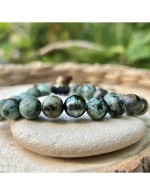 Bracelet in Turquoises and Tahitian Pearl - 8.68mm